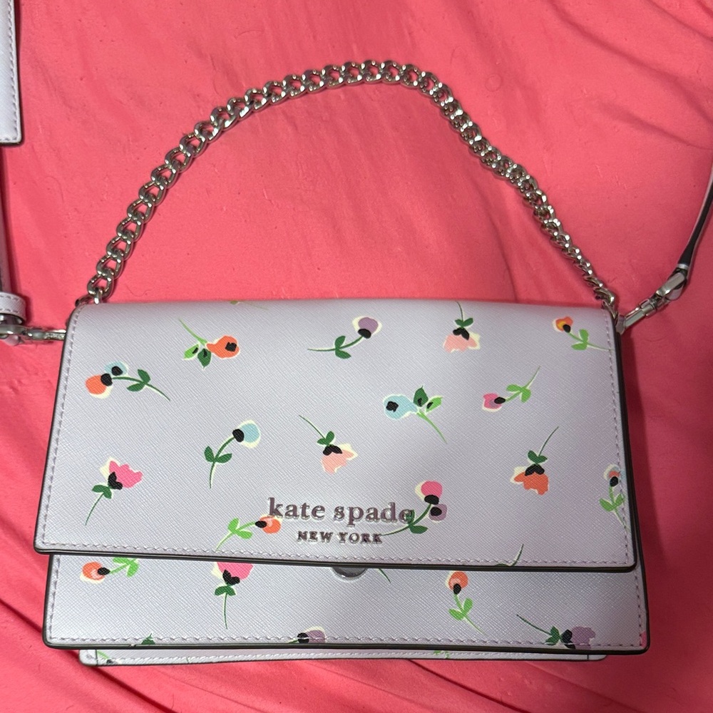 Kate Spade Cream Floral Crossbody Bag
